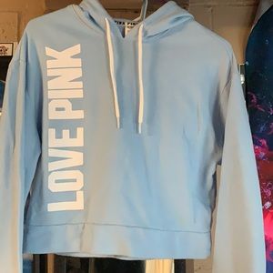 PINK cropped hoodie